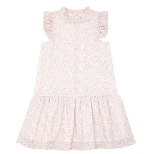 Antique Floral Drop Waist Dress