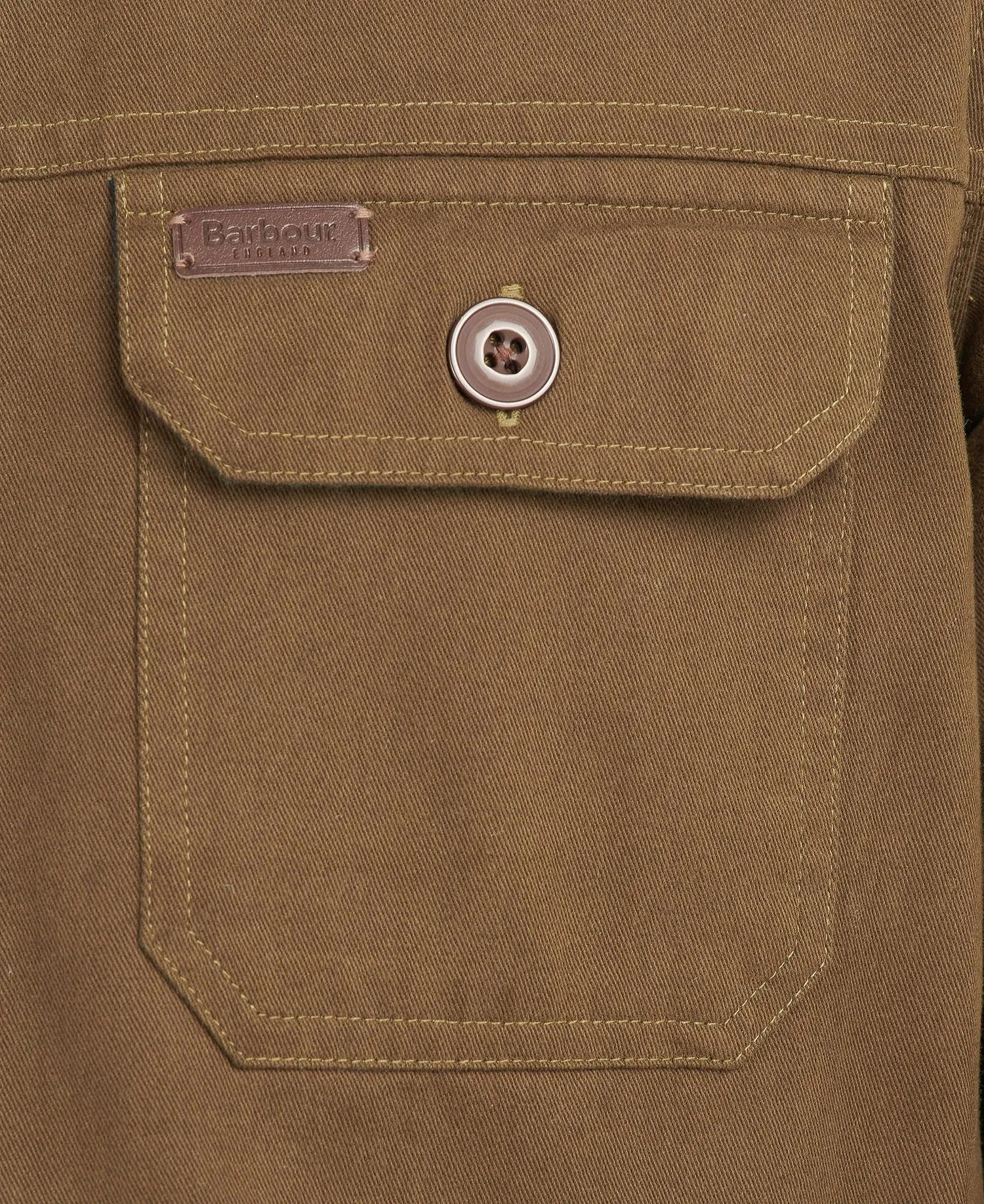 Barbour Catbell Overshirt in Dark Olive