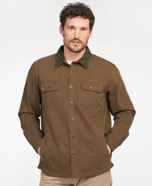 Barbour Catbell Overshirt in Dark Olive
