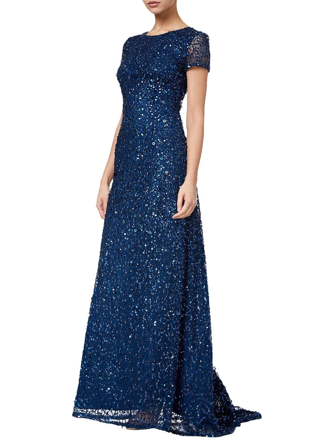 Cabernet Women's Short-Sleeve All Over Sequin Gown - Adrianna Papell