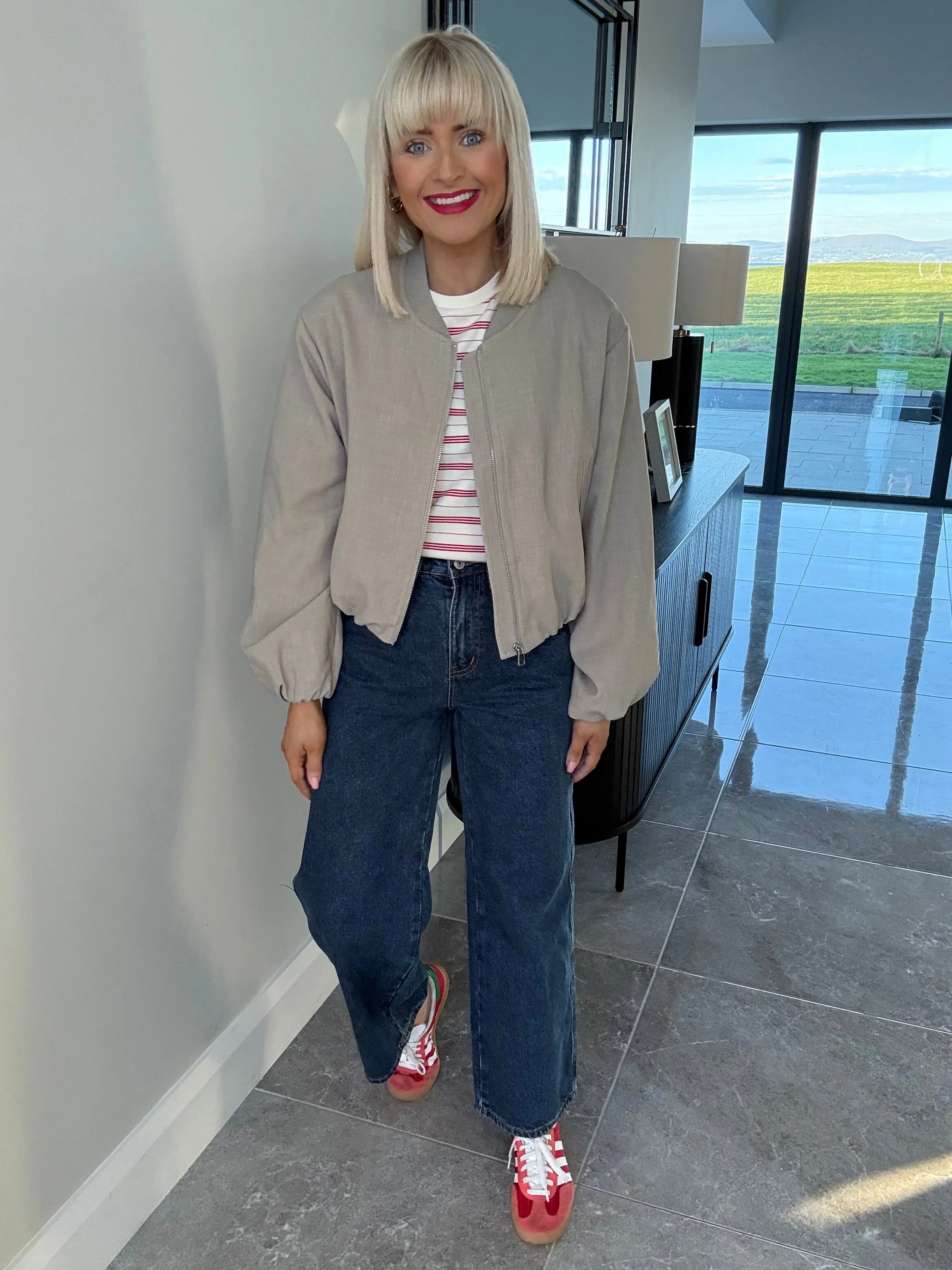 Camille Wide Leg Jeans Dark Denim