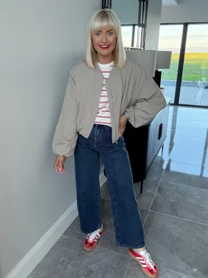Camille Wide Leg Jeans Dark Denim