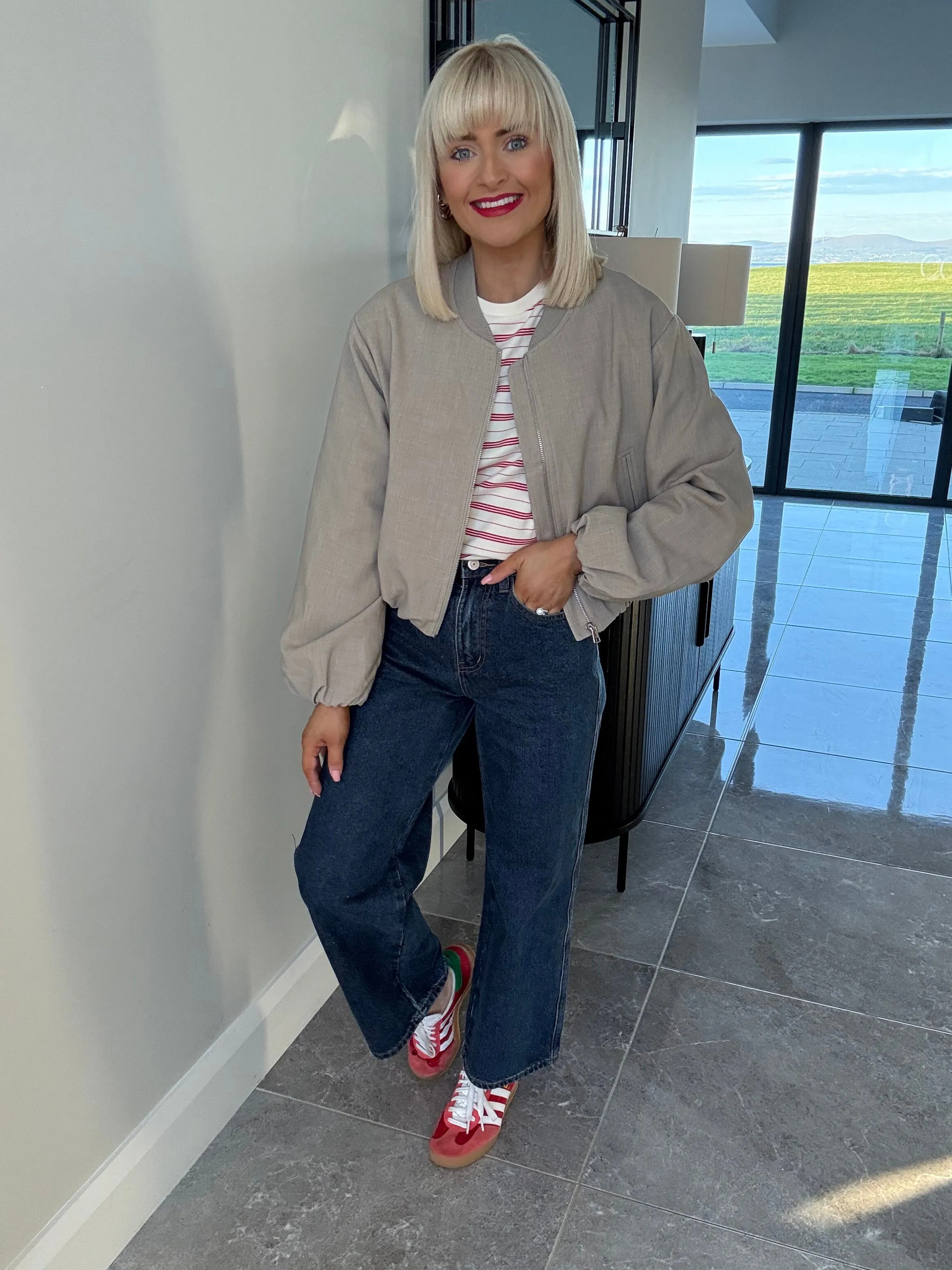 Camille Wide Leg Jeans Dark Denim