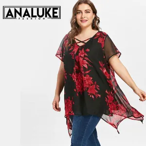 Casual Loose V-Neck T-shirt