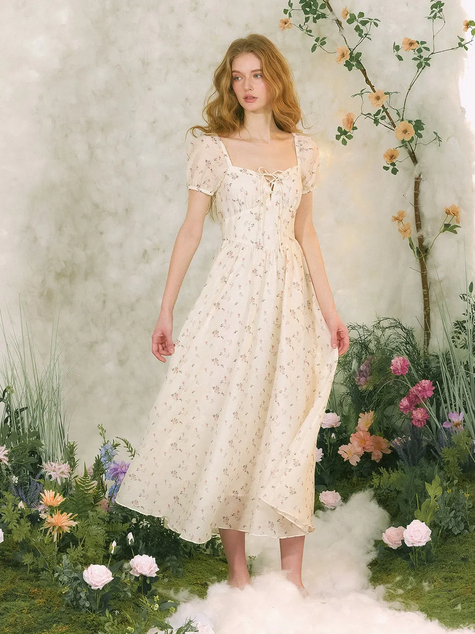 Claude Heart Neck Long Dress