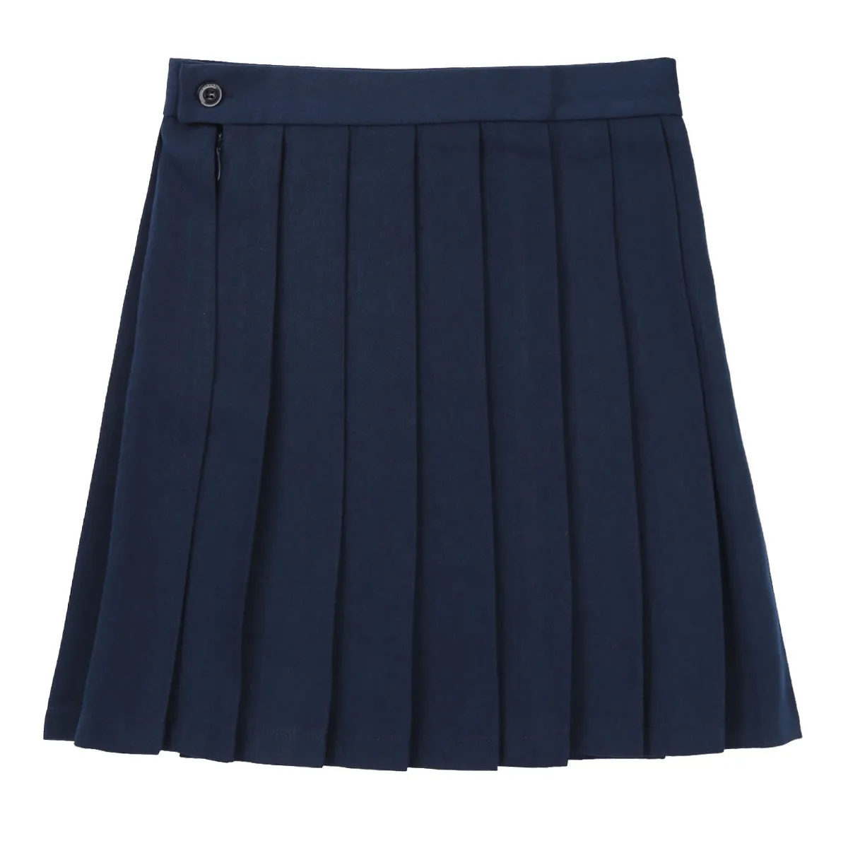 CLEARANCE / Women's High Waisted Pleated Mini Skirt / A-Line Solid Color Skirt