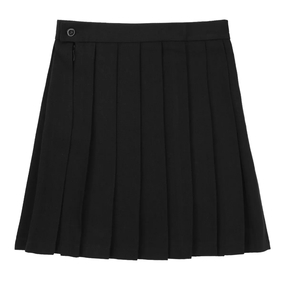 CLEARANCE / Women's High Waisted Pleated Mini Skirt / A-Line Solid Color Skirt