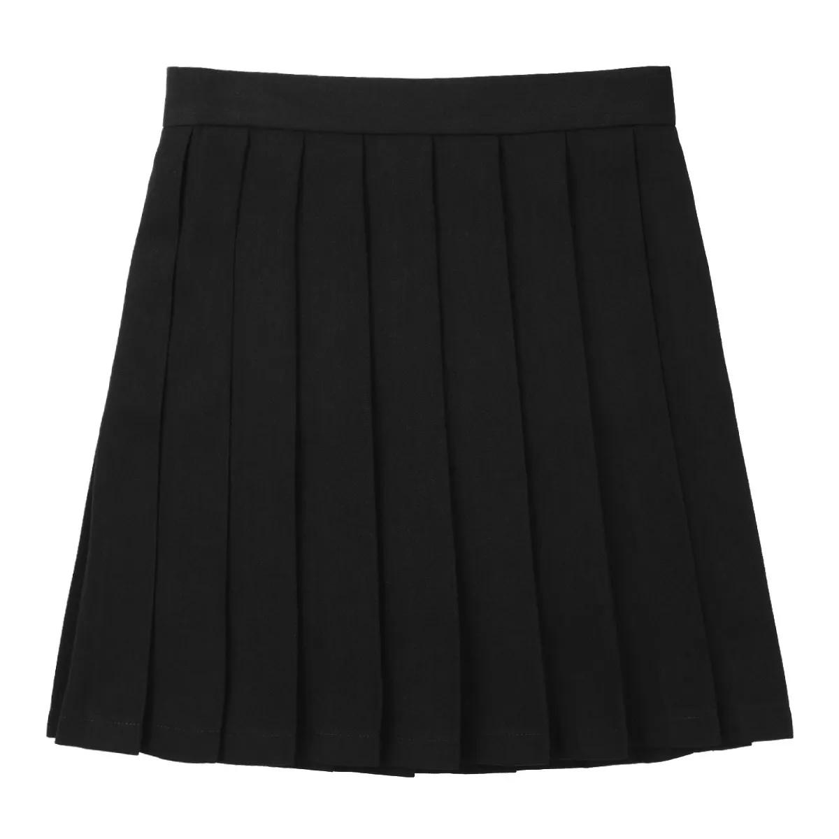 CLEARANCE / Women's High Waisted Pleated Mini Skirt / A-Line Solid Color Skirt