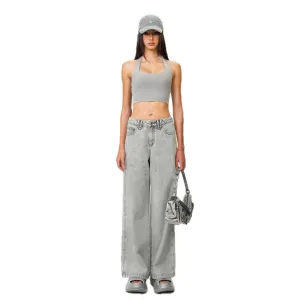 Compass Wild Classic Wide-Leg Jeans Stella Gray