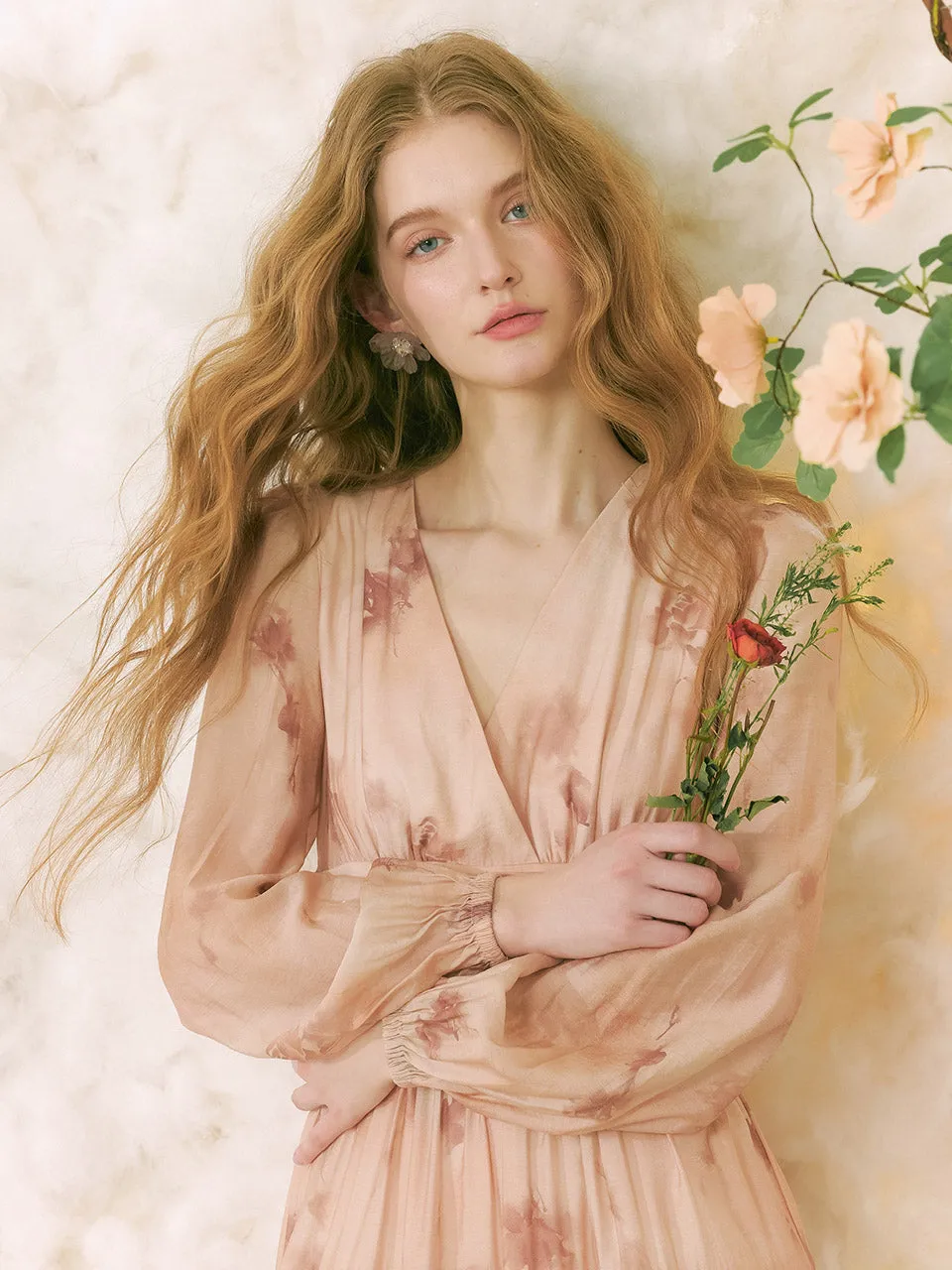 Dahlia V neck Long Dress
