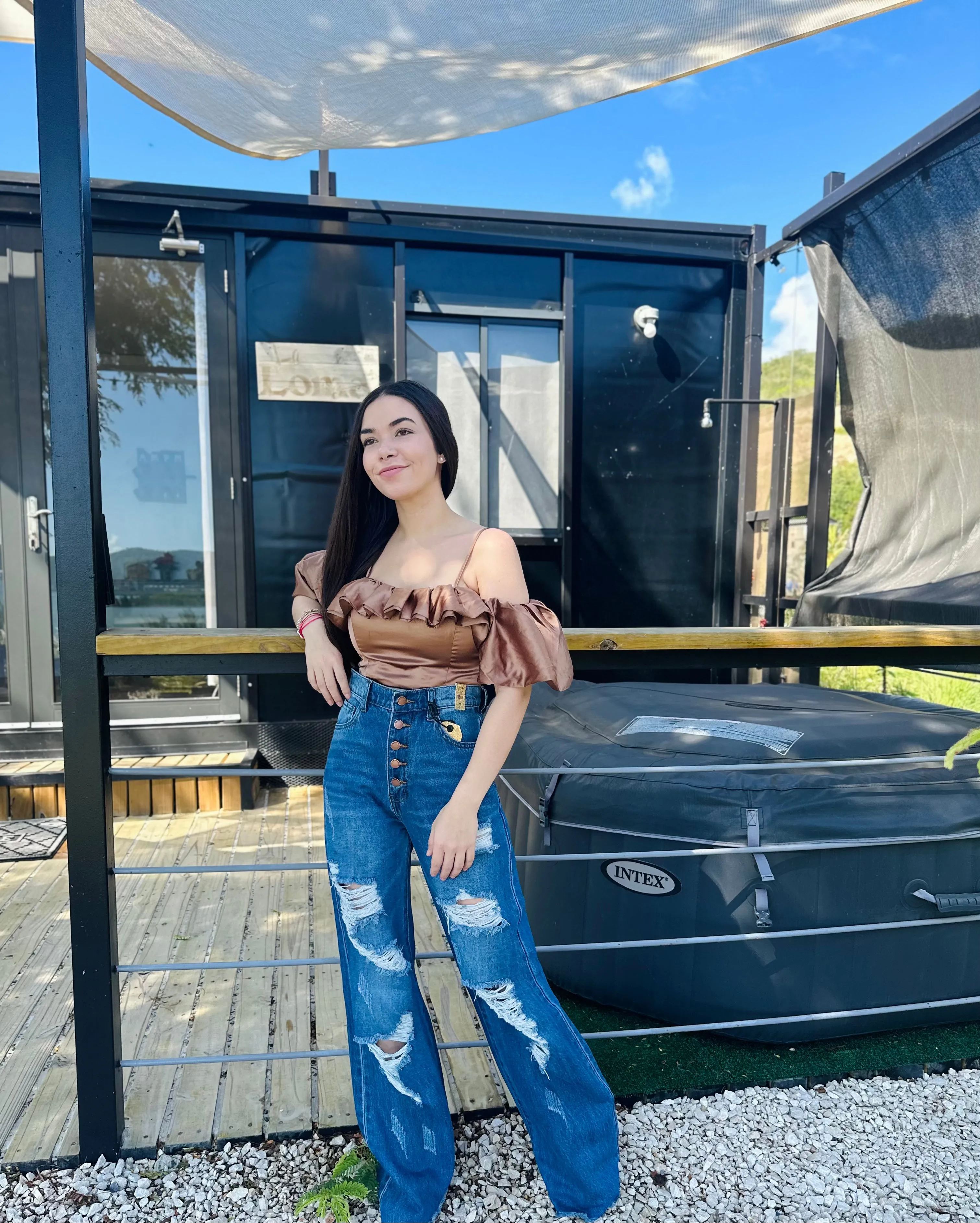 Distressed Wide Leg