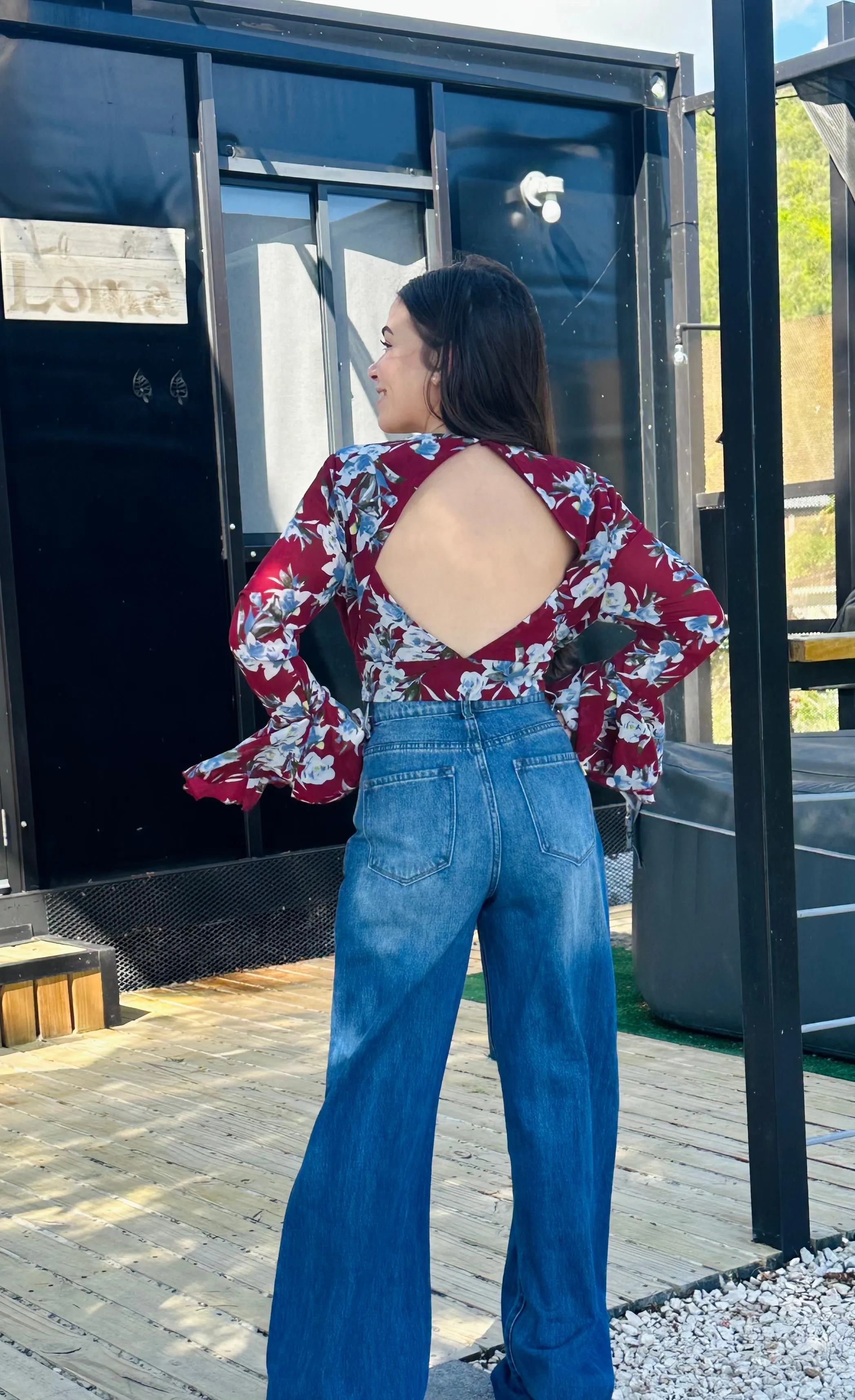 Distressed Wide Leg