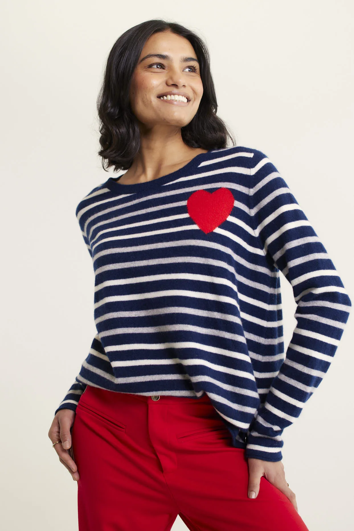 Ellis Cashmere Sweater In Sailor