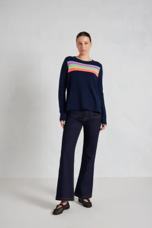 Erin Cashmere Sweater in Navy