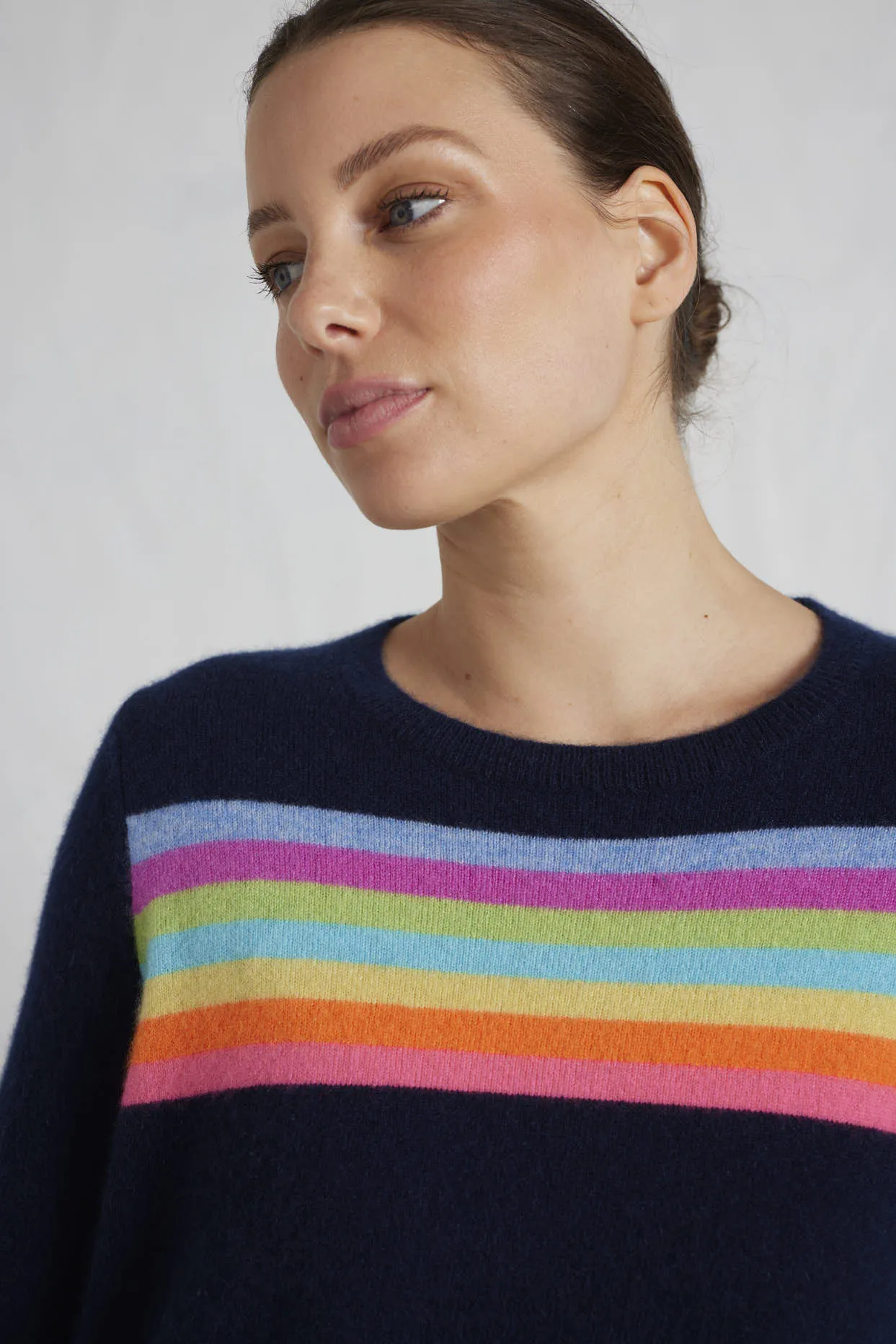 Erin Cashmere Sweater in Navy