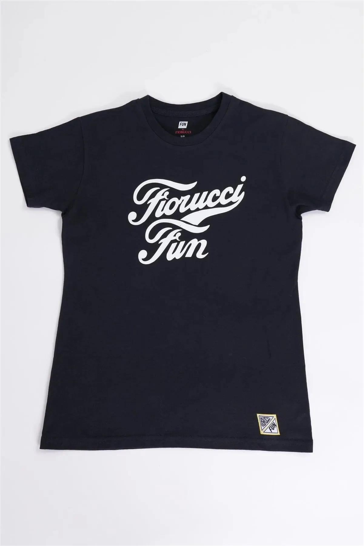 Fiorucci Fun Black Printed Logo T-Shirt For Her /2-2