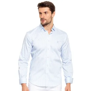 FROG Striped Button Down Shirt - Light Blue