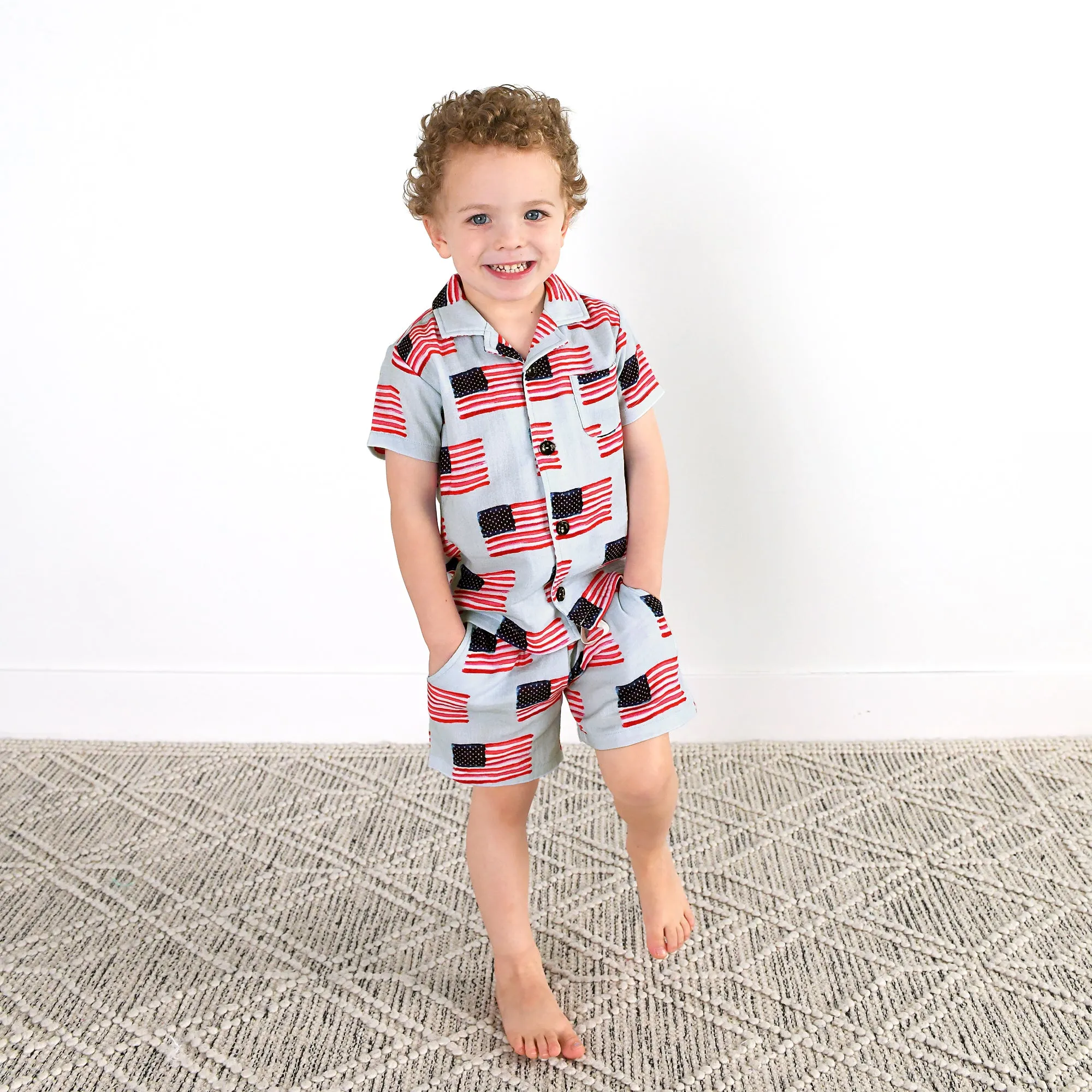 George Blue Flag COASTAL SET ORGANIC