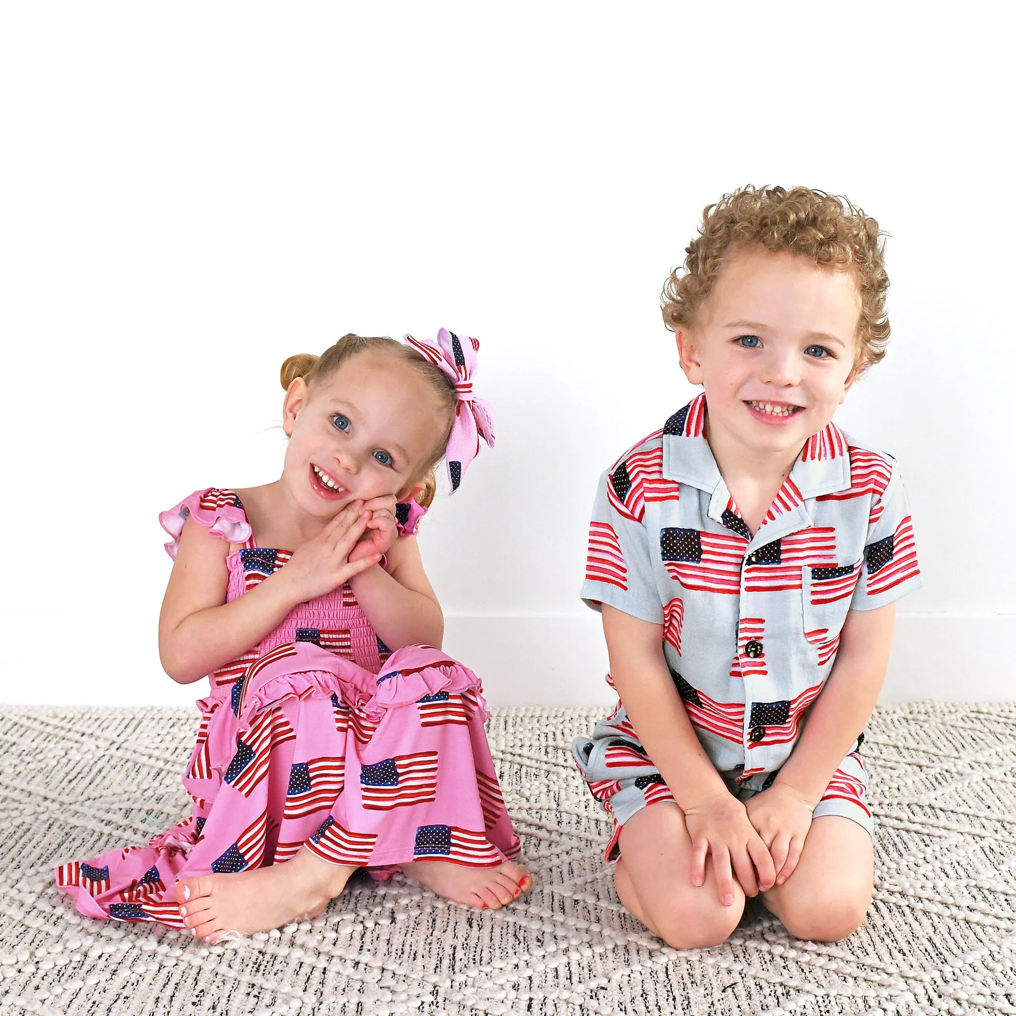 George Blue Flag COASTAL SET ORGANIC