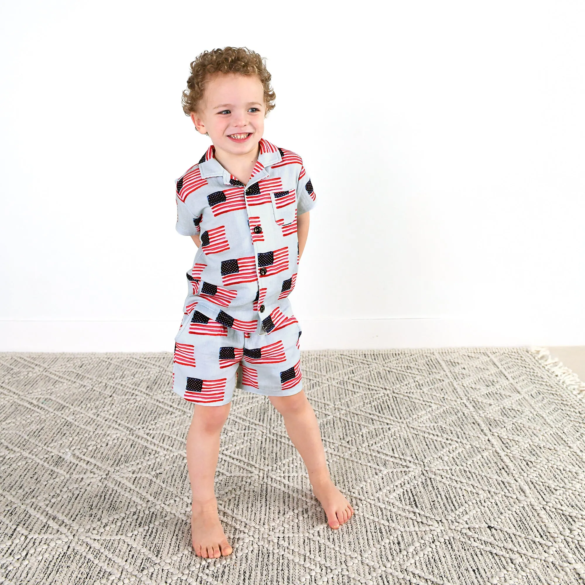 George Blue Flag COASTAL SET ORGANIC