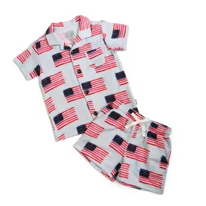 George Blue Flag COASTAL SET ORGANIC