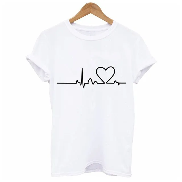 Heart Print Women's T-Shirt