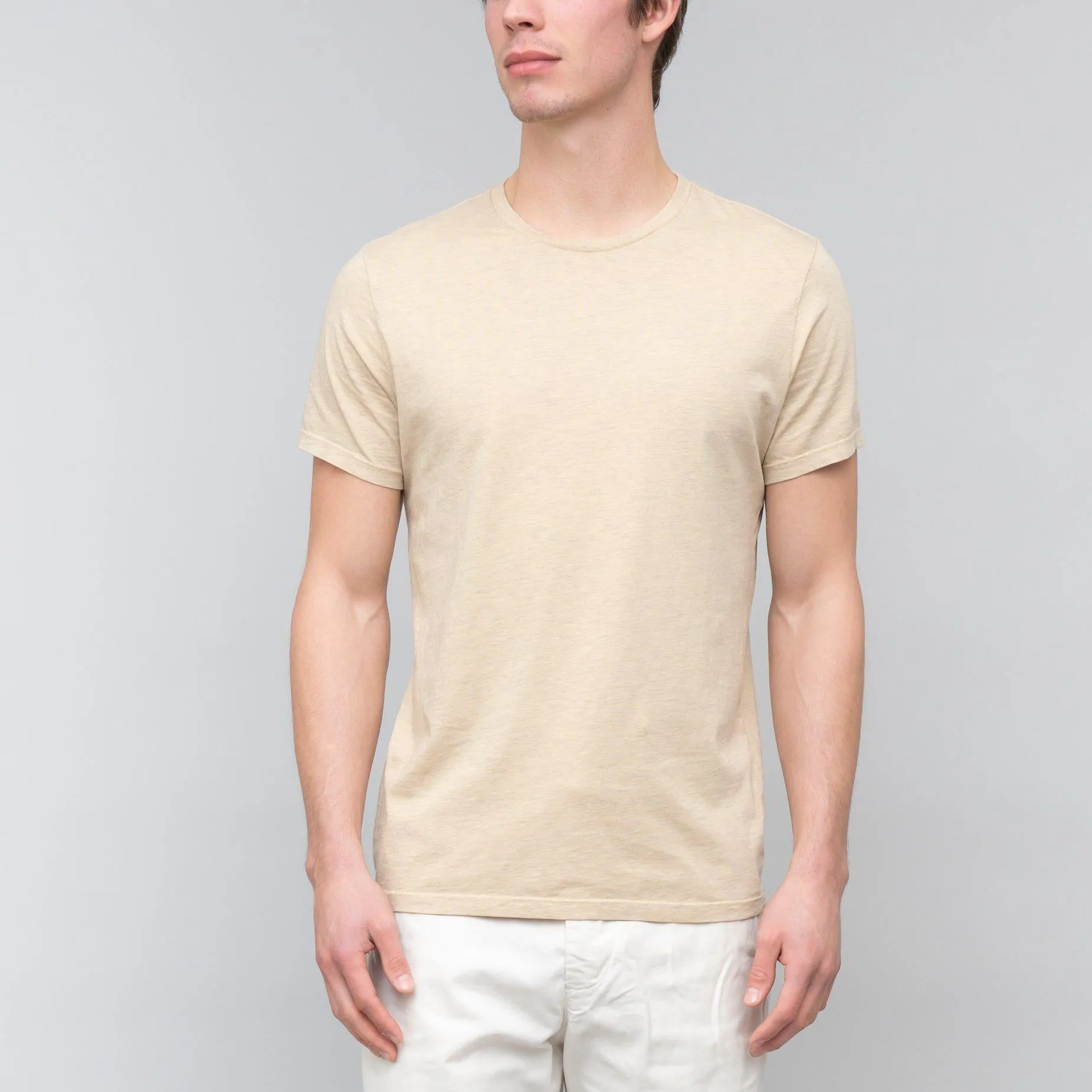 Heather Crew Tee (Honey)