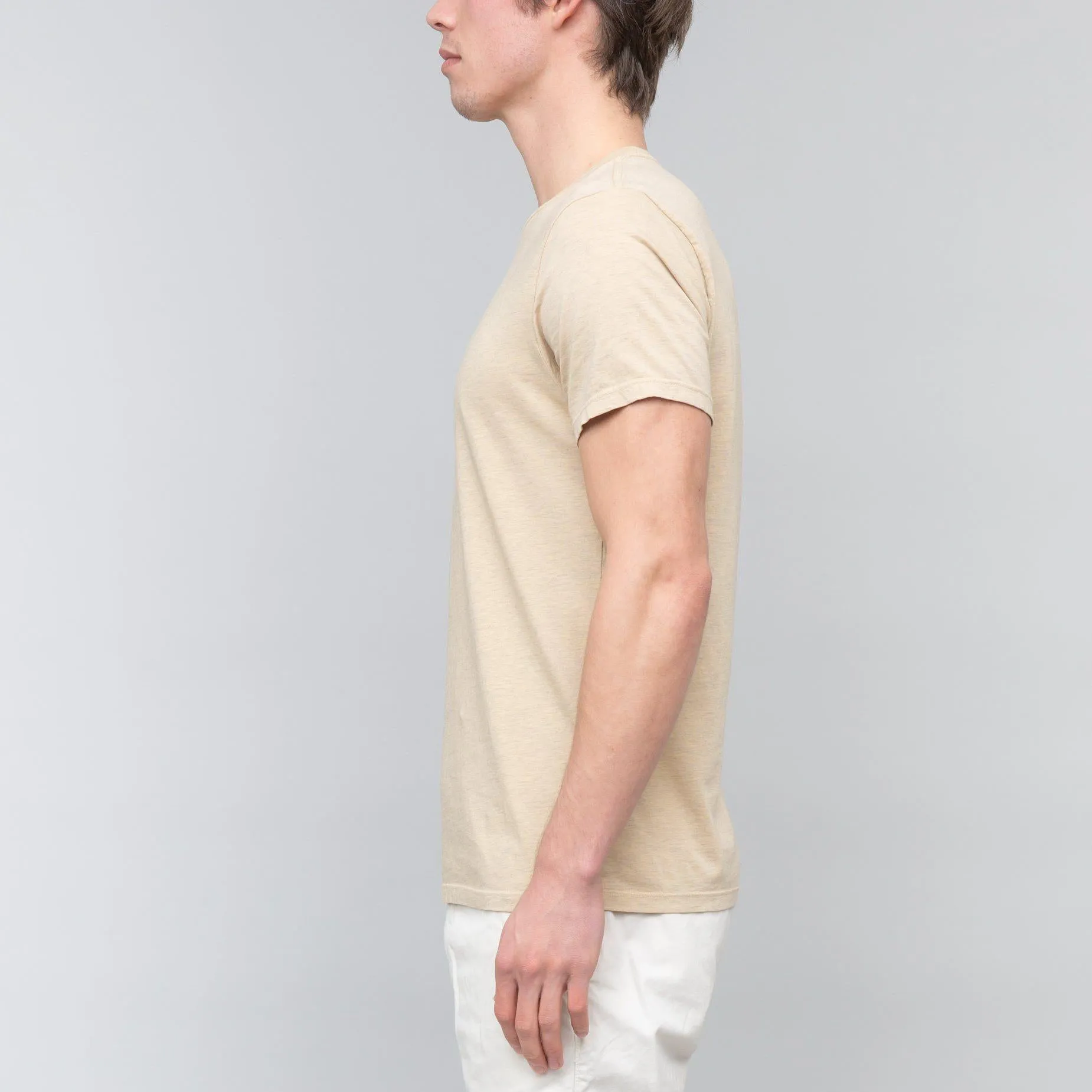 Heather Crew Tee (Honey)