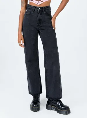 Henley Denim Jeans Black