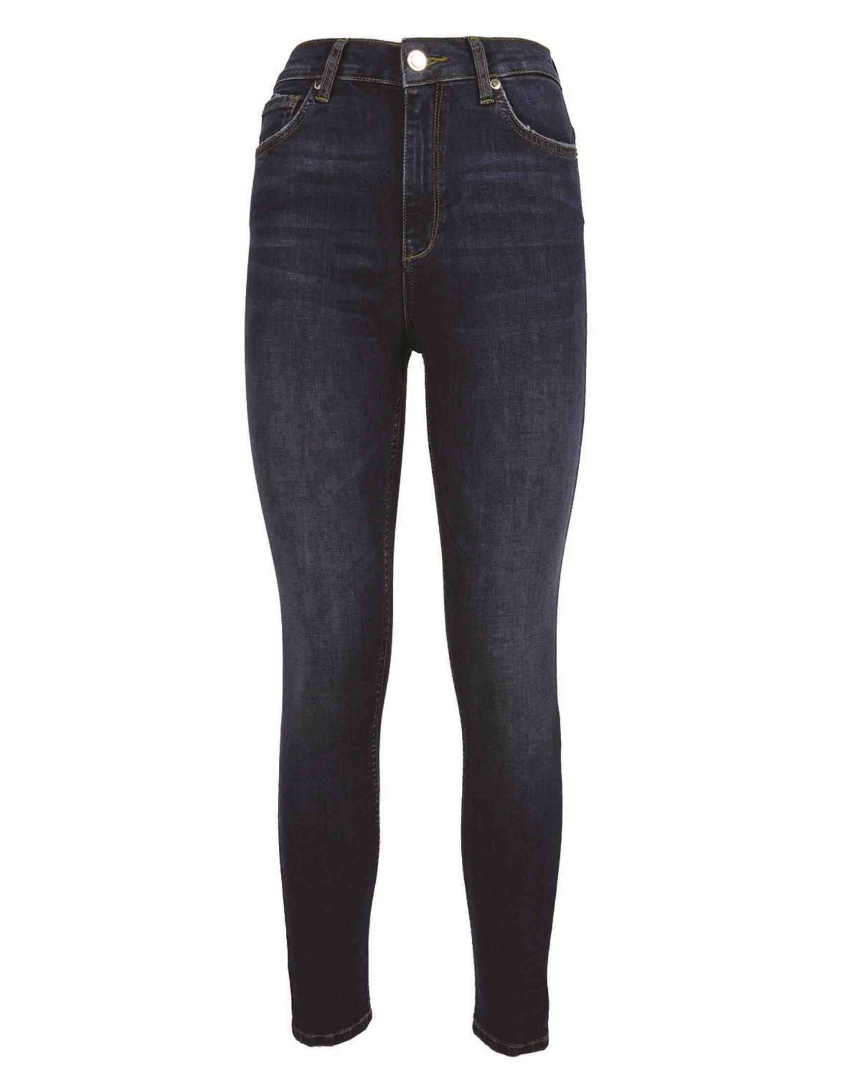 High waist regular jeans