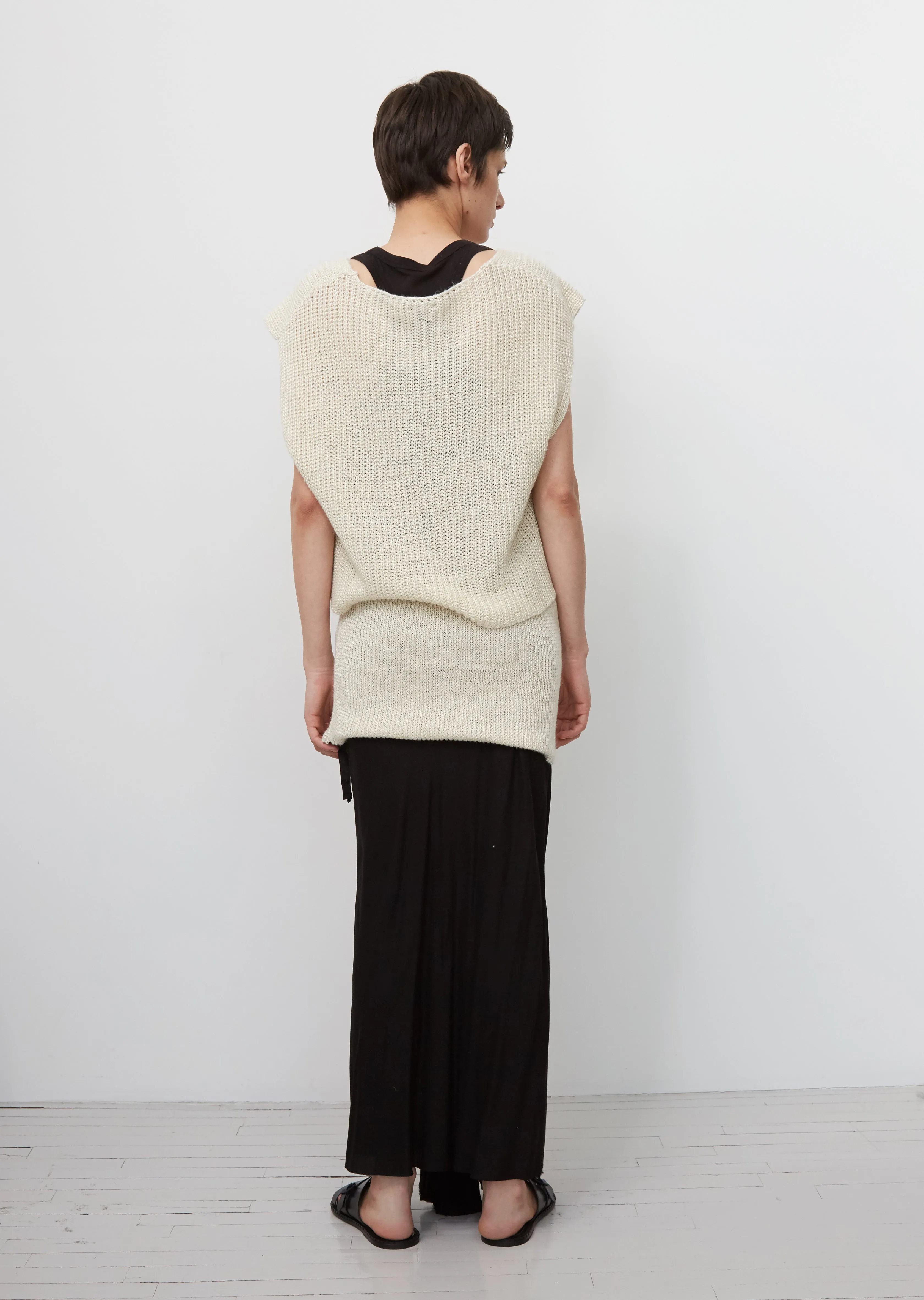 Knitted V-Neck Top