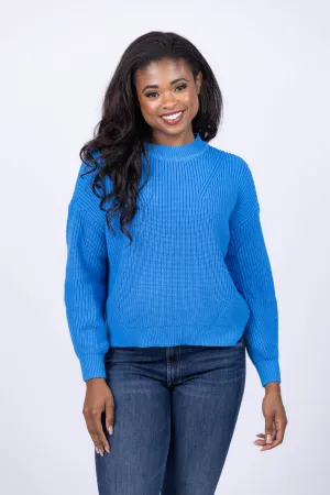 Lilla P Oversized Sweater in Lapis