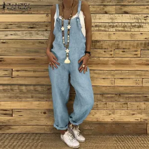 Lower Eastside Linen Overalls Jumpsuit (Curvy Sizes)