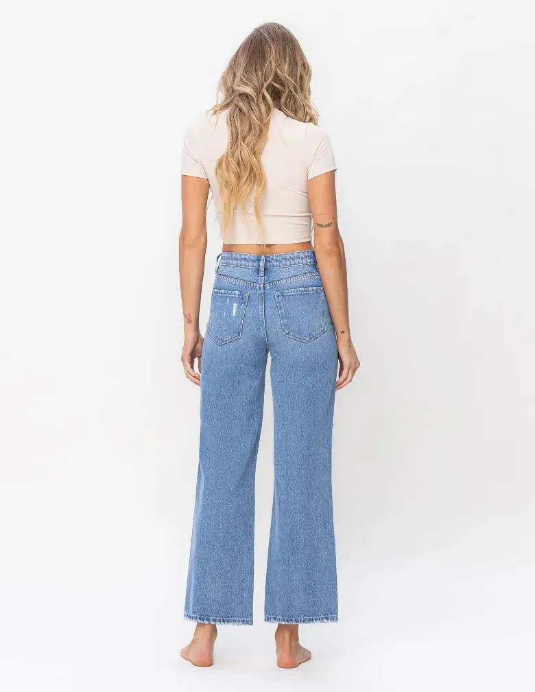 Olivia - Hi-Rise Vintage Wide Leg Denim