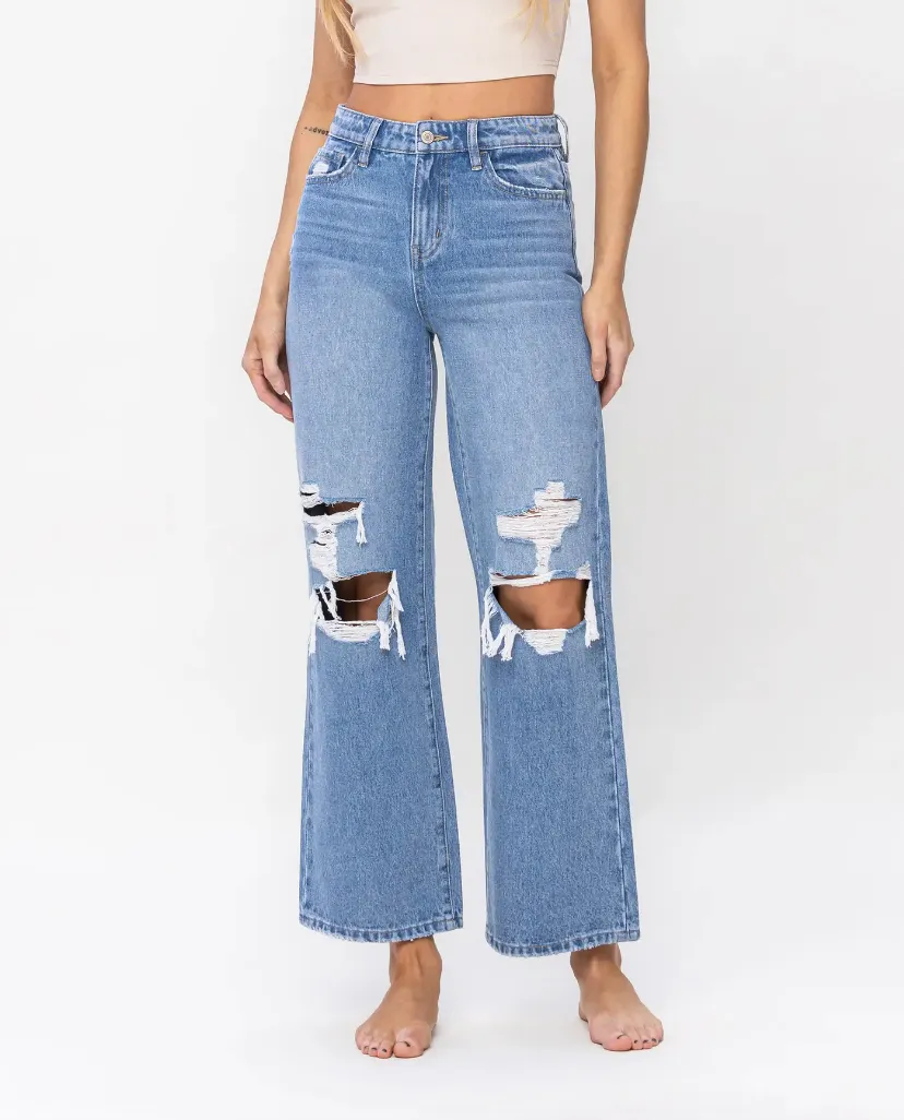 Olivia - Hi-Rise Vintage Wide Leg Denim