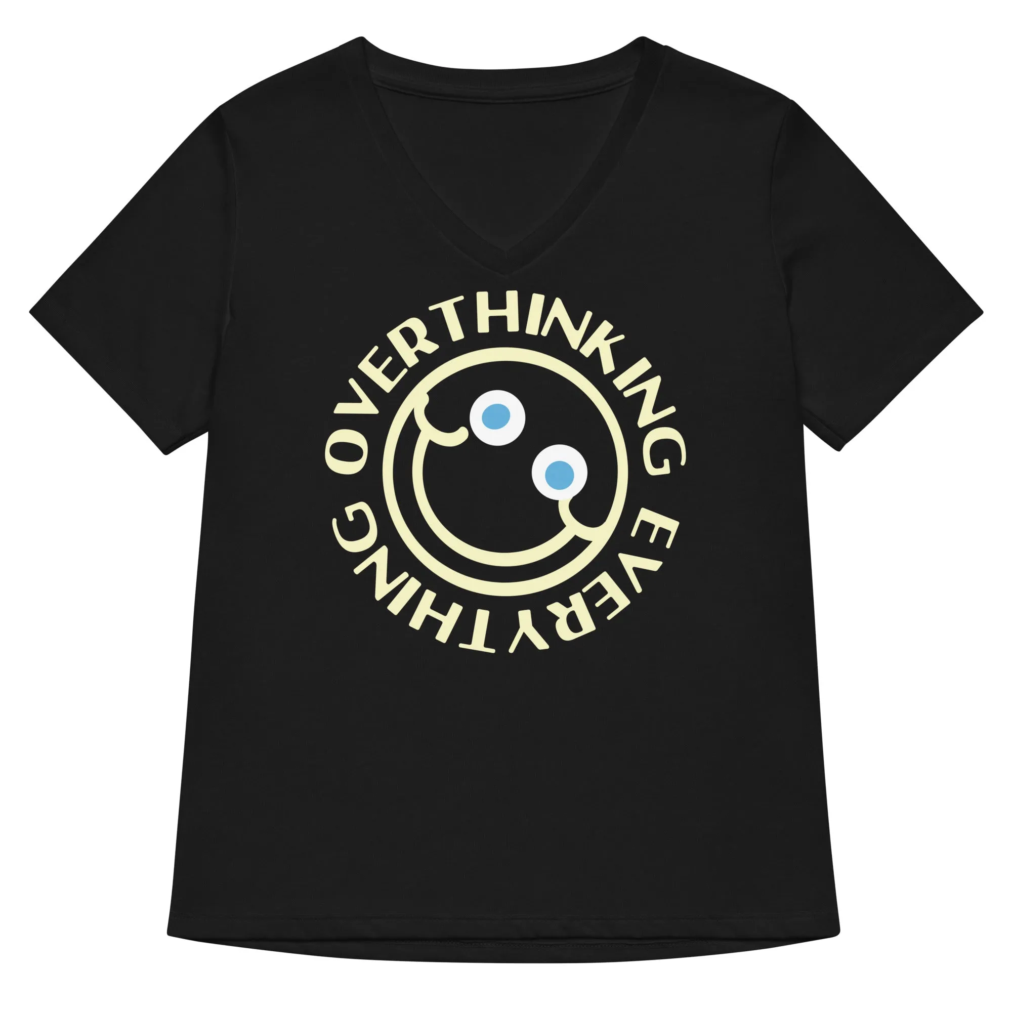 Overthinking Everything Women's V-Neck Tee