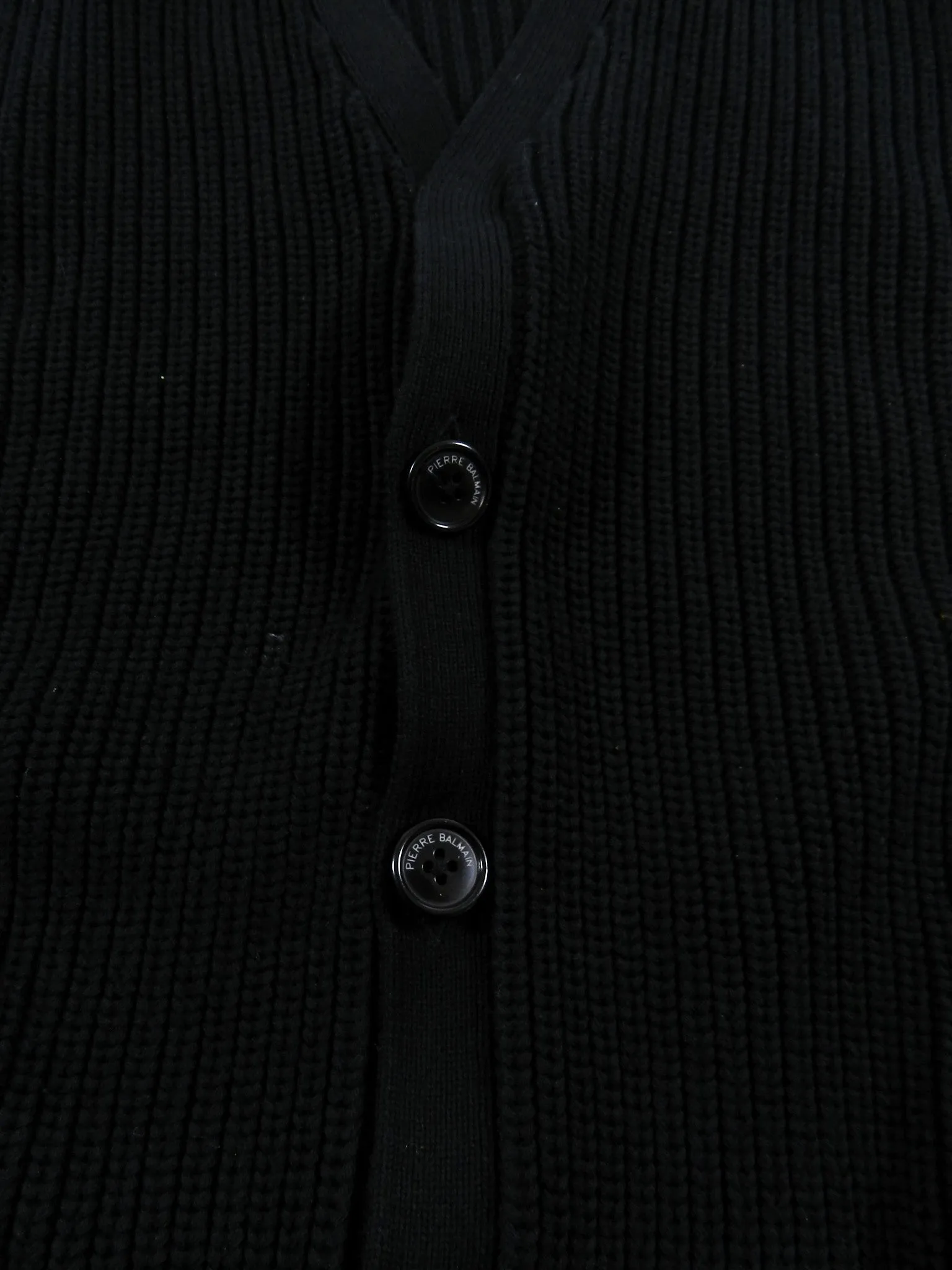 Pierre Balmain Black Knit Cardigan - M