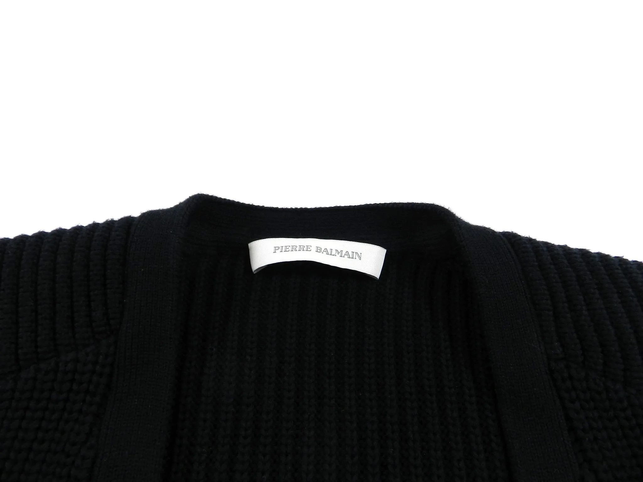 Pierre Balmain Black Knit Cardigan - M