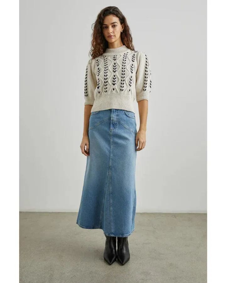 Rails Addy Navy Cable Knit Pullover