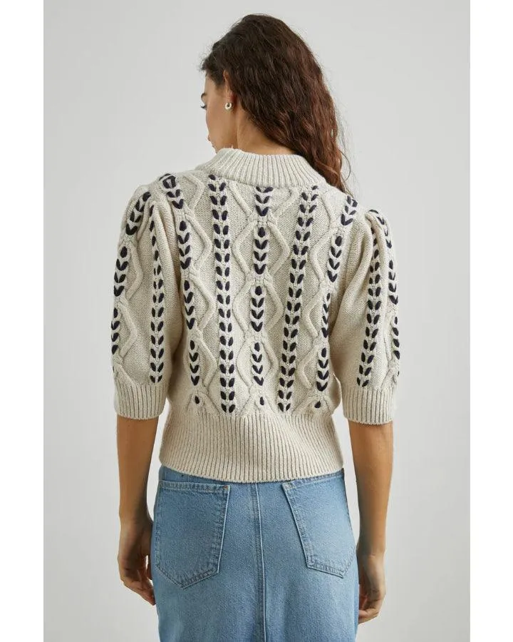 Rails Addy Navy Cable Knit Pullover