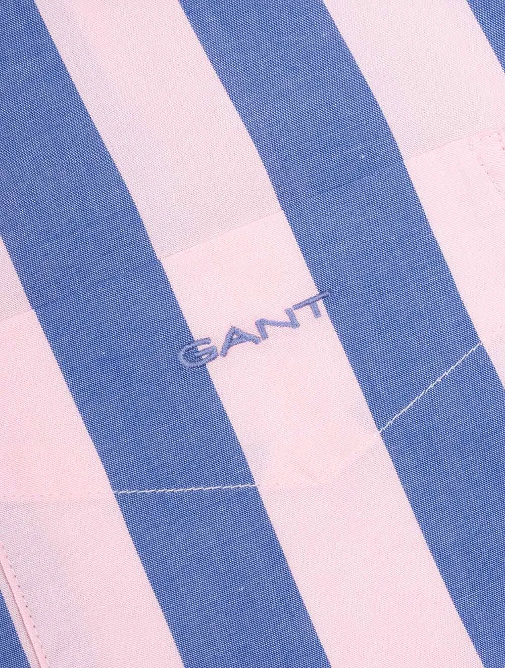 Regular Poplin Parasol Stripe Shirt Blushing Pink