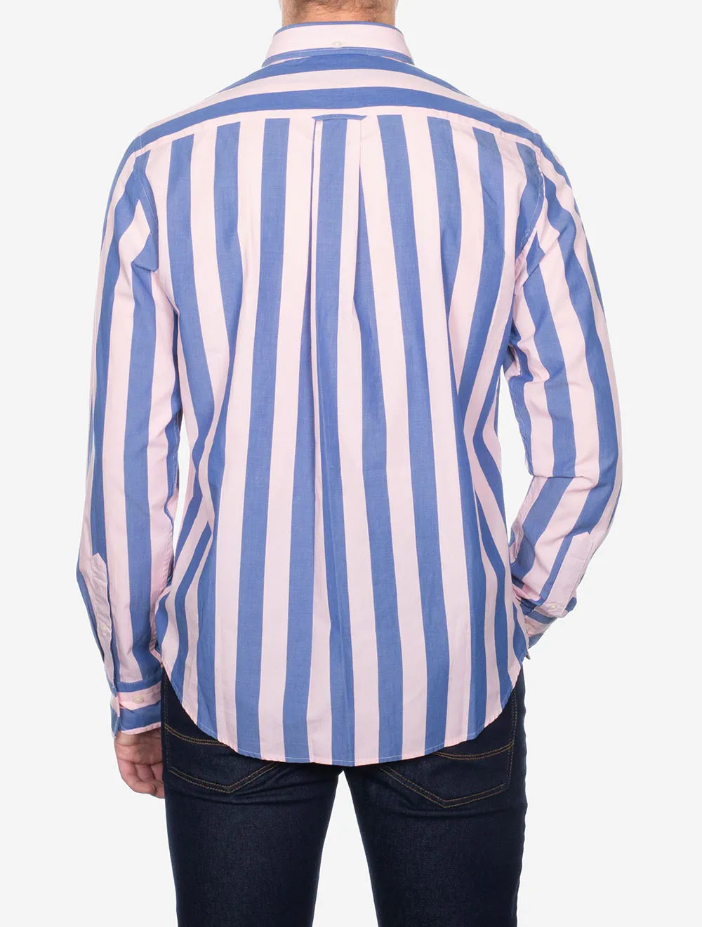 Regular Poplin Parasol Stripe Shirt Blushing Pink