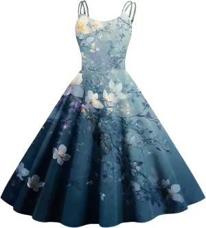 Spring Sleeveless Trendy Sundress Woman Biker Plus Size Crewneck Dress Women Comfort