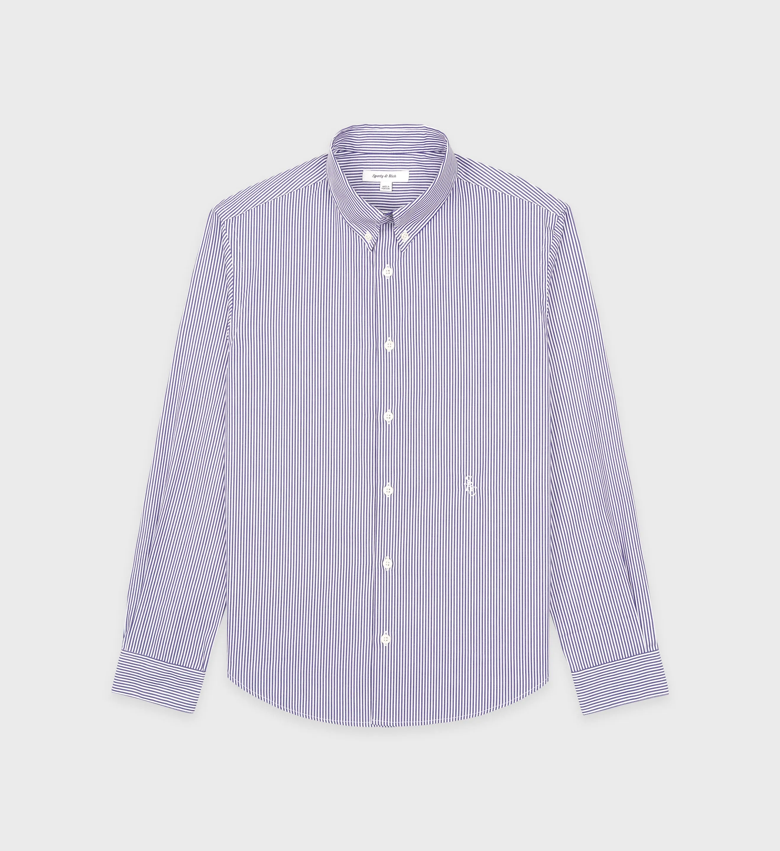 SRC Button Down Shirt - Navy Striped