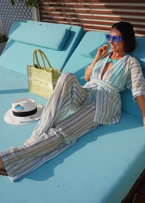 The Neon Star Co-ords - Kimono & Trousers Set - Miss Ocean