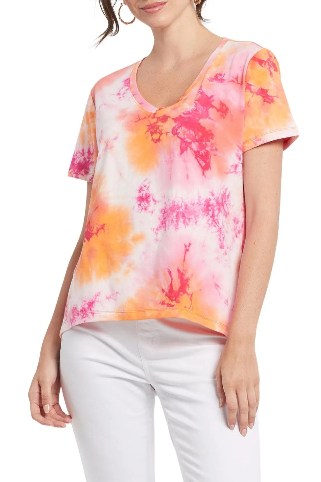 Tribal | V-Neck Top Short Sleeve | Women's