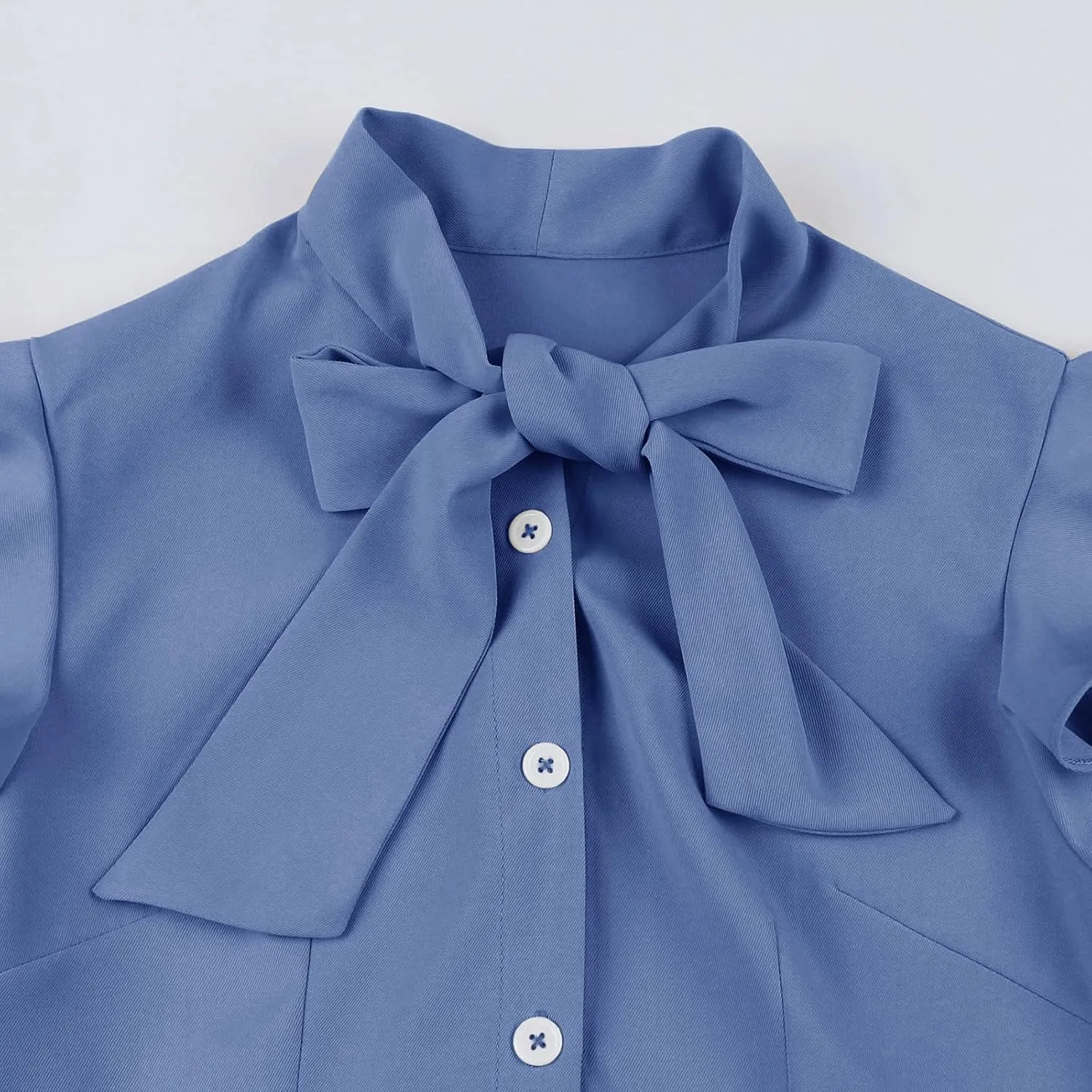 Women Notch Lapel Vintage V-Neck Cocktail Swing Dress 50s 60s Button up 1950s Rockabilly Prom Midi Evening Dress with Pockets