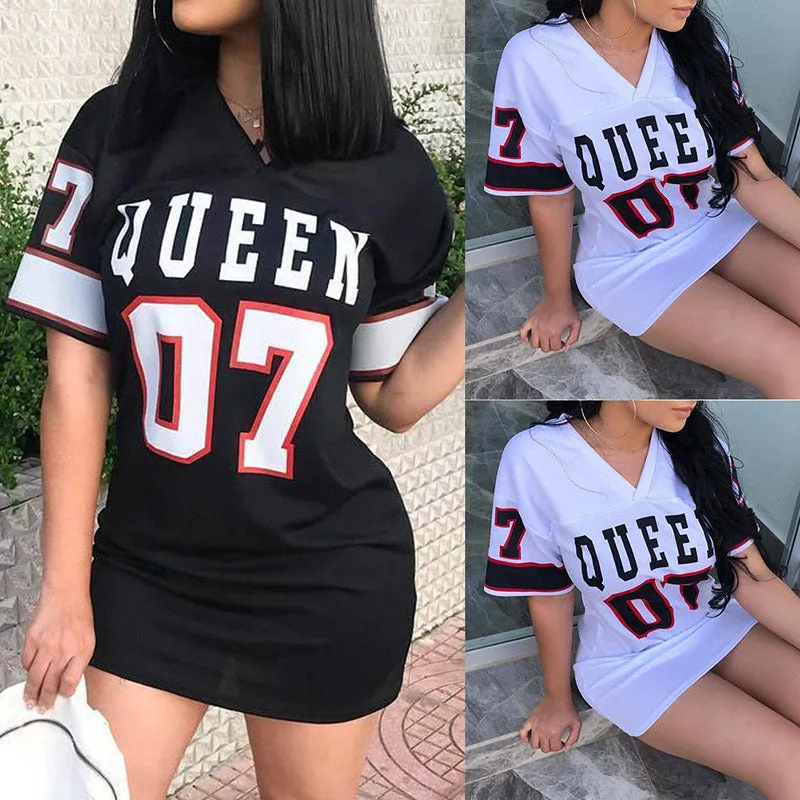 Women's Casual Long Skirt Loose Deep V-neck Dress